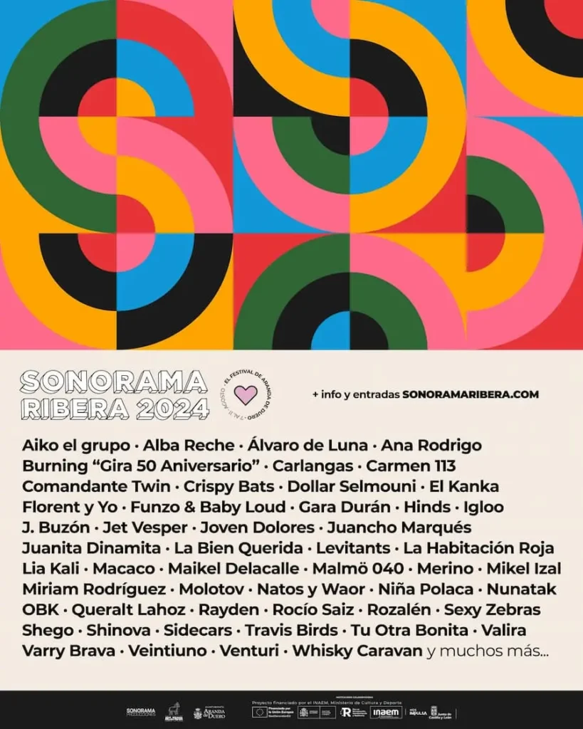 Sonorama 2024 cartel avance 2