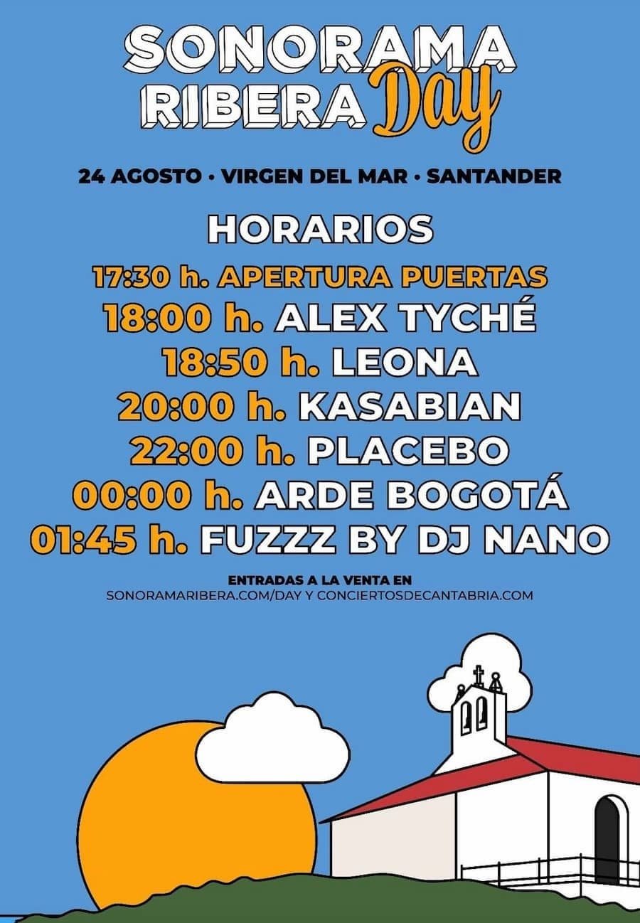 Horarios Sonorama Ribera Day Santander 2024