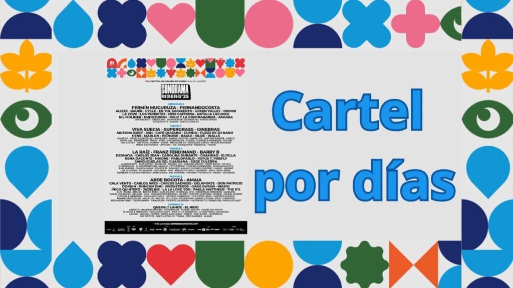 Ya puedes consultar el cartel por días del Sonorama Ribera 2025
